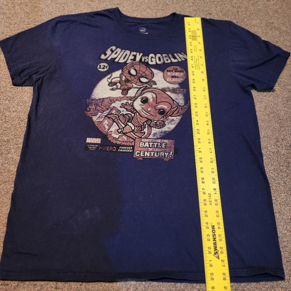 Funko Navy Blue Spidey Vs. Goblin T-shirt - Picture 6 of 7